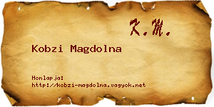 Kobzi Magdolna névjegykártya